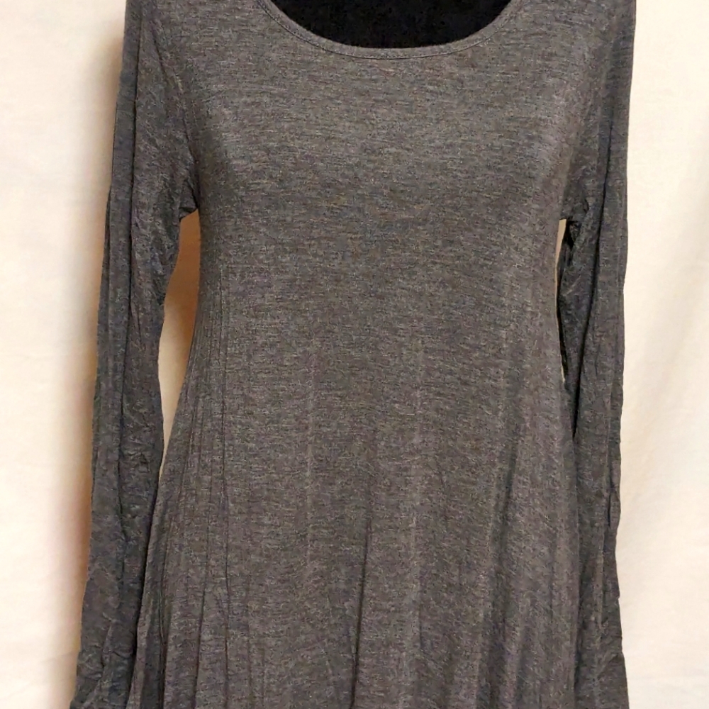 Easel Long-Sleeved Ruffled Mini Dress